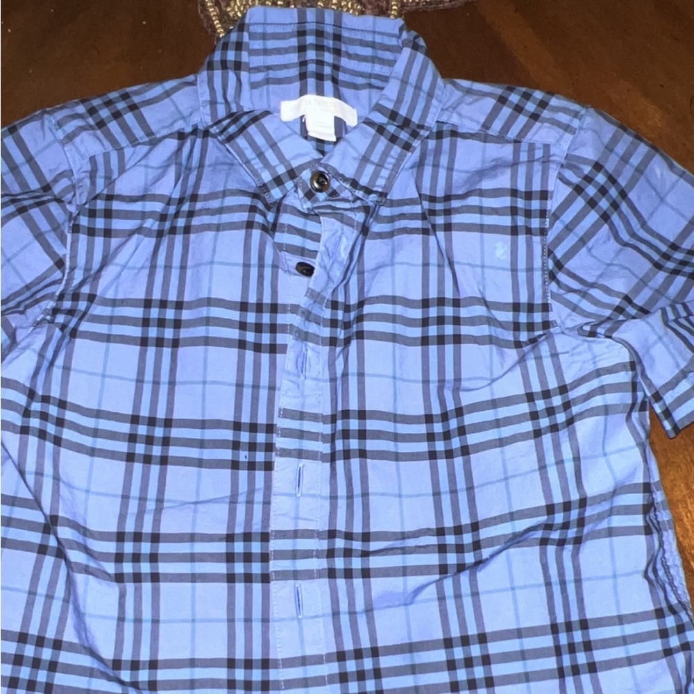 Burr very short sleeve dress shirt